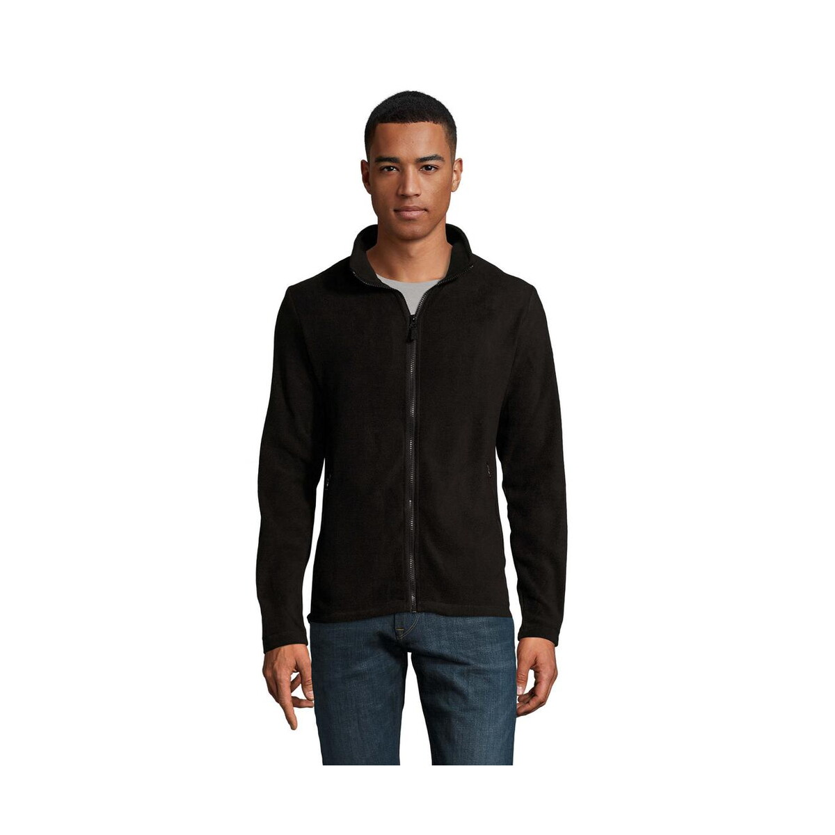 Polary z logo – norman męski polar 220g norman men s02093-bk NORMAN Męski polar 220g NORMAN MEN s02093-bk