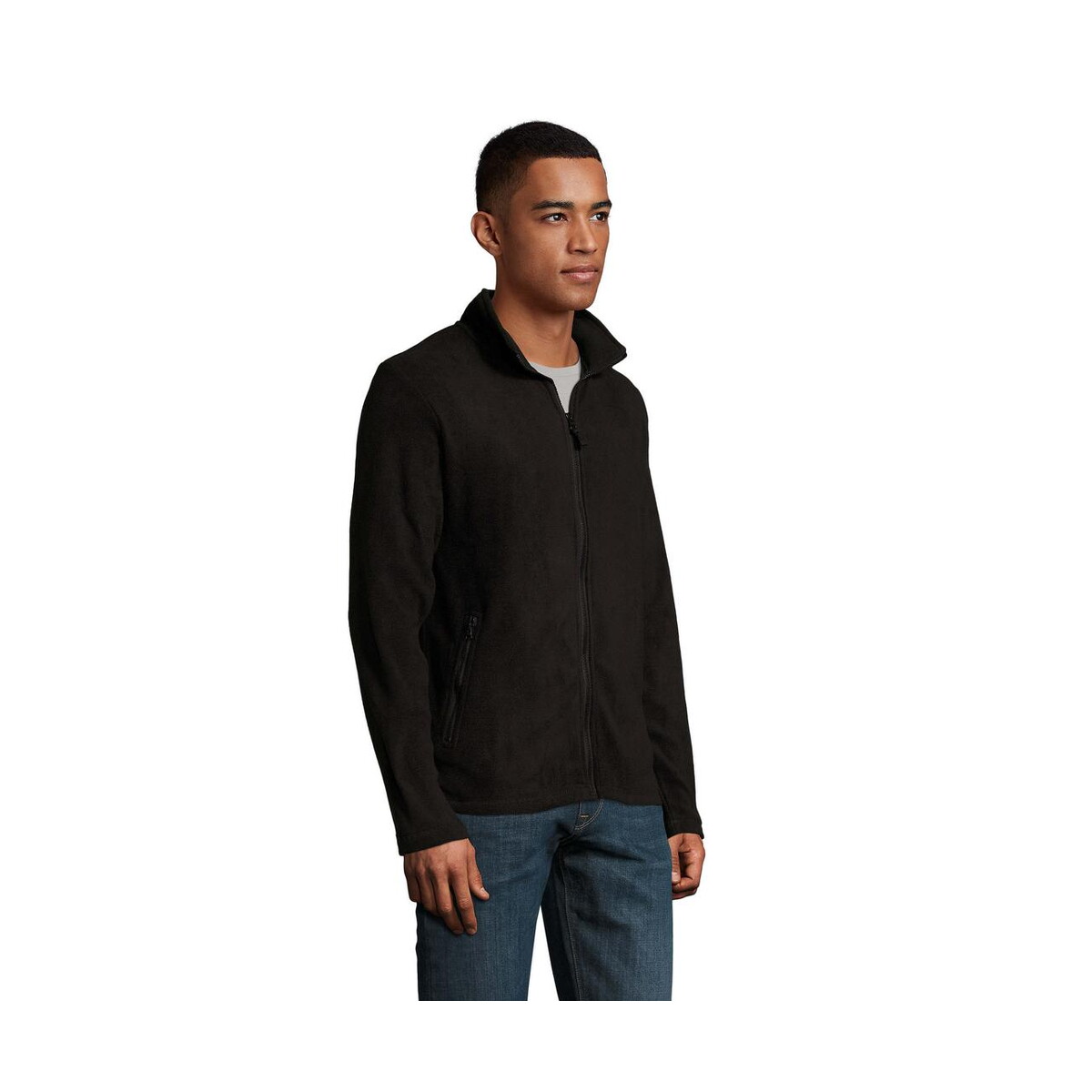 Polary z logo – norman męski polar 220g norman men s02093-bk-side NORMAN Męski polar 220g NORMAN MEN s02093-bk-side