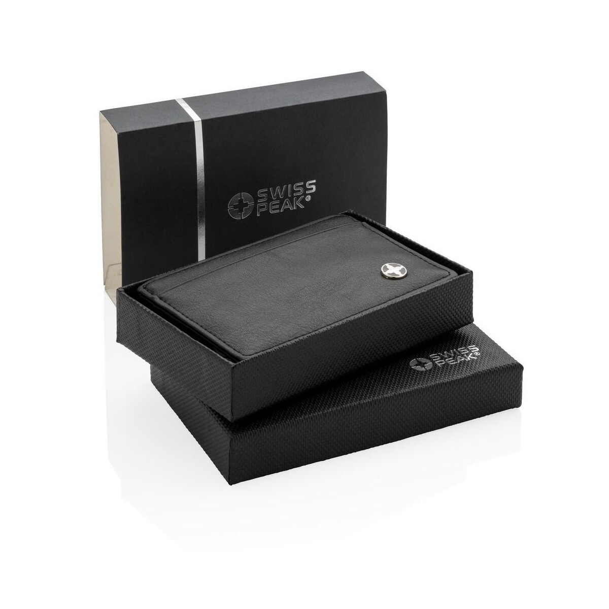 Portfele z logo – etui na karty kredytowe swiss peak, ochrona rfid P820.420__B_8 Etui na karty kredytowe Swiss Peak, ochrona RFID P820.420__B_8