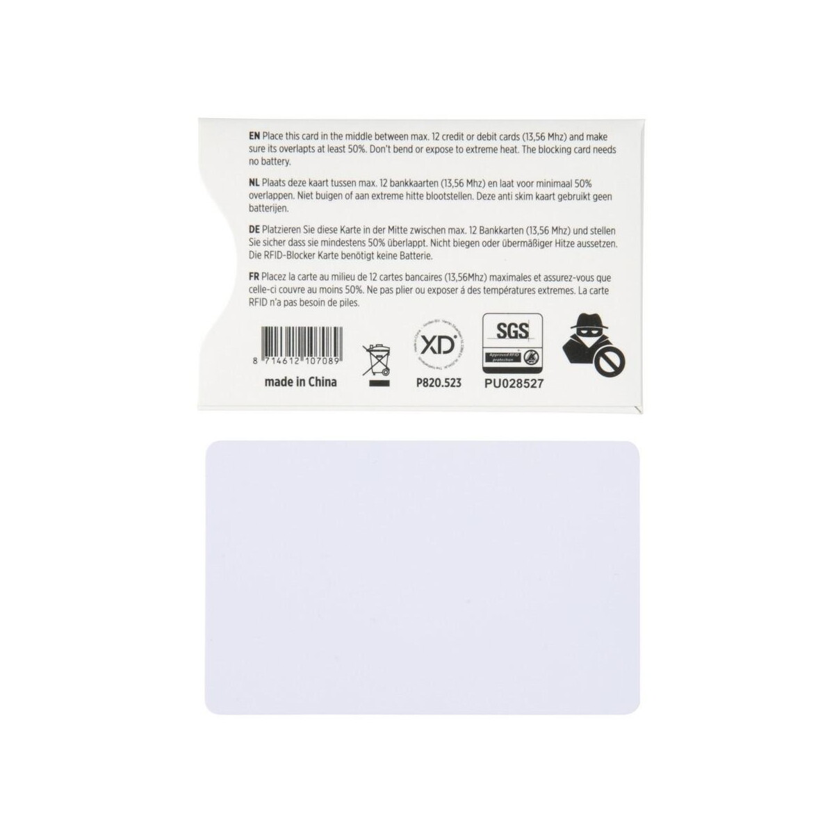 Portfele z logo – karta do portfela, ochrona rfid p820.523__b_4 Karta do portfela, ochrona RFID p820.523__b_4