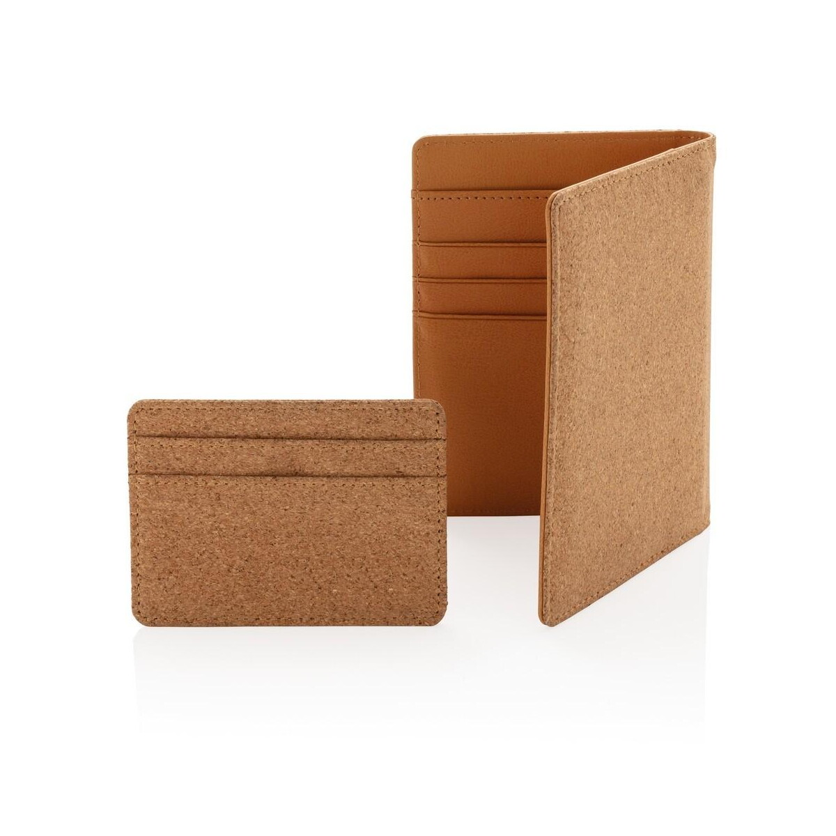 Portfele z logo – korkowe etui na karty kredytowe i paszport, ochrona rfid P820.459__G_300 Korkowe etui na karty kredytowe i paszport, ochrona RFID P820.459__G_300