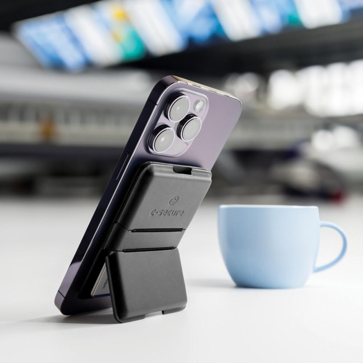 Portfele z logo – magnetyczny portfel do telefonu c-secure P820.9901__M_400 Magnetyczny portfel do telefonu C-Secure P820.9901__M_400