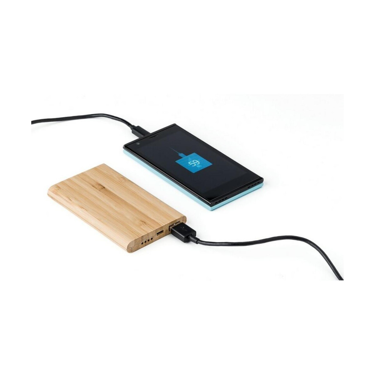 Powerbanki z logo – bambusowy power bank 4000 mah V0339-16_AAA01 Bambusowy power bank 4000 mAh V0339-16_AAA01