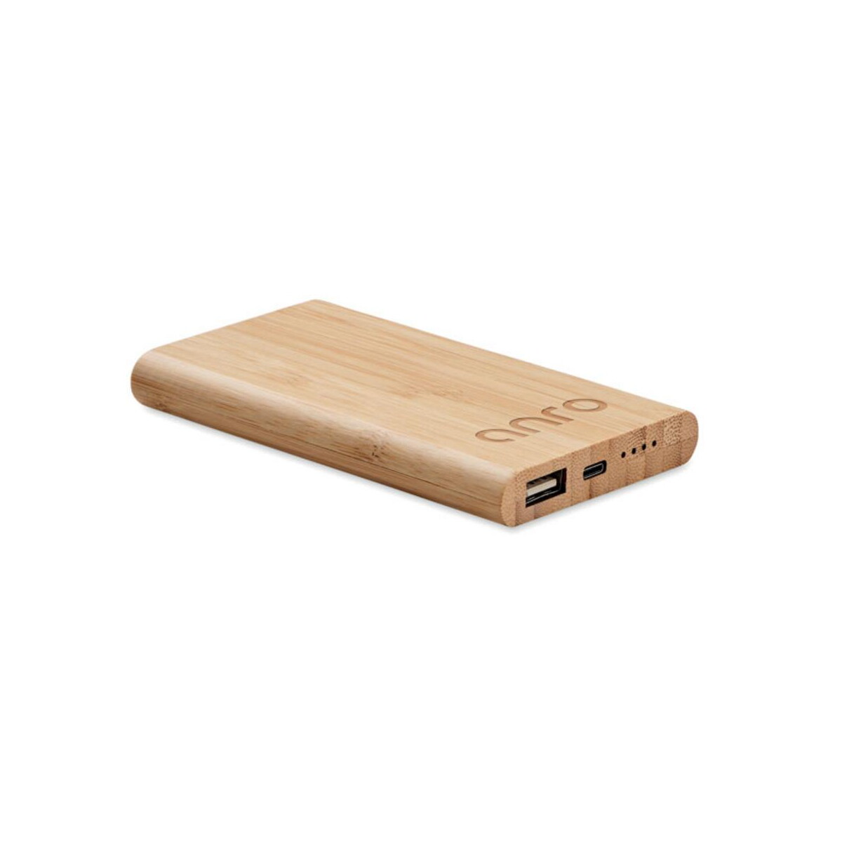Powerbanki z logo – bambusowy power bank 4000 mah arenapower c mo6814-40-print Bambusowy power bank 4000 mAh ARENAPOWER C mo6814-40-print