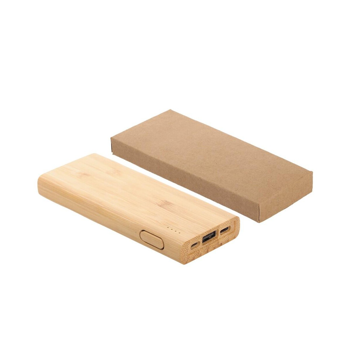 Powerbanki z logo – bambusowy power bank 5000 mah b’right | posey V0347-17_COV01 Bambusowy power bank 5000 mAh B'RIGHT | Posey V0347-17_COV01