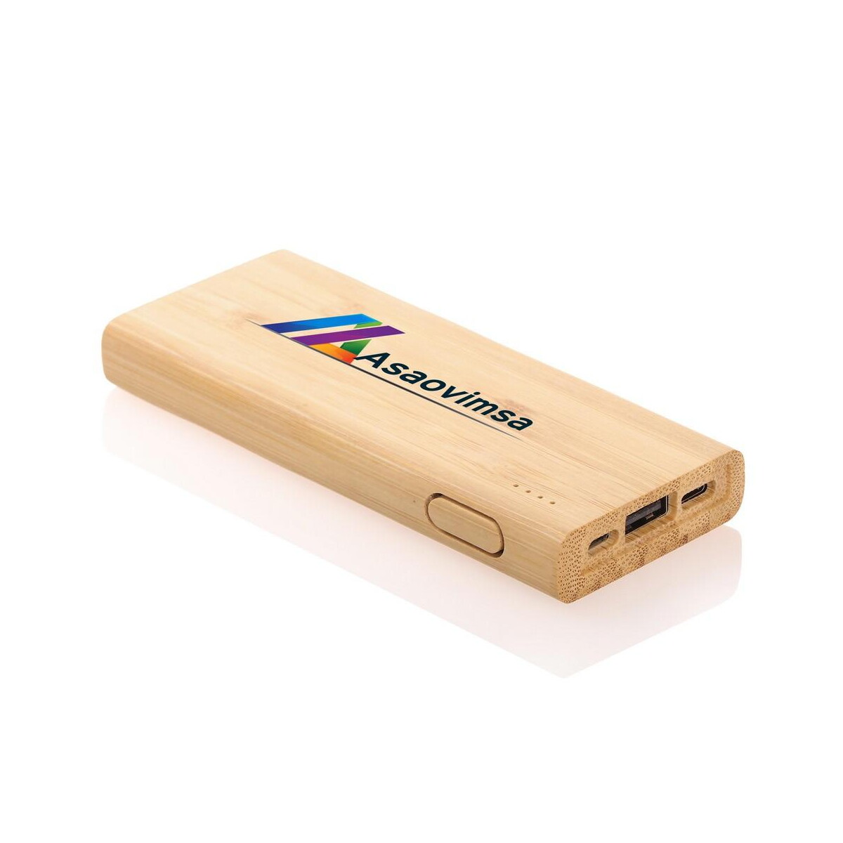 Powerbanki z logo – bambusowy power bank 5000 mah b’right | posey V0347-17_ILG01 Bambusowy power bank 5000 mAh B'RIGHT | Posey V0347-17_ILG01