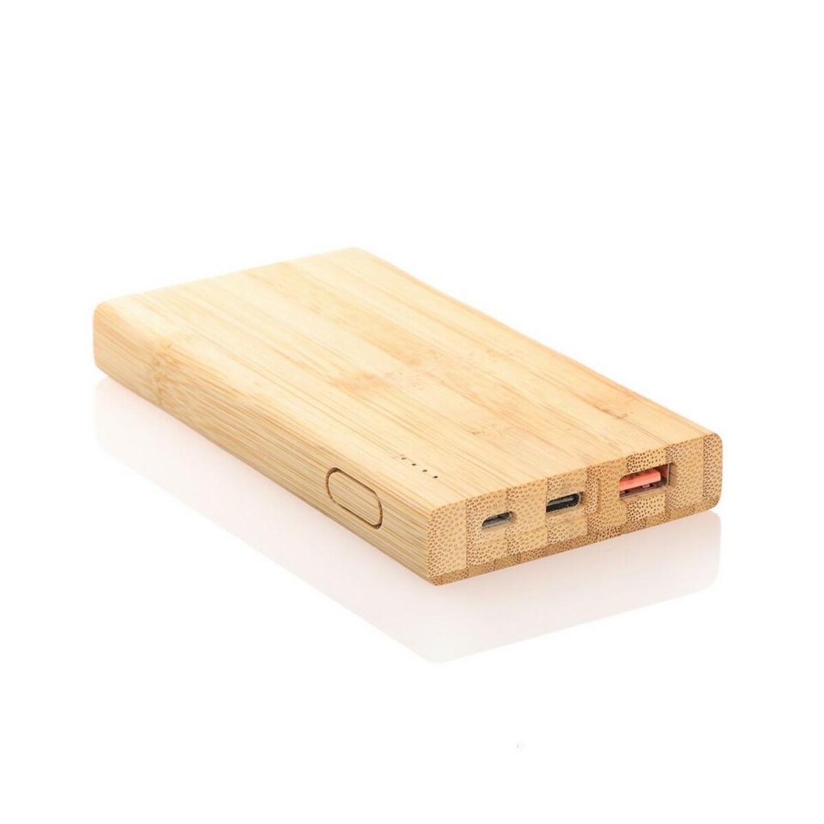 Powerbanki z logo – bambusowy power bank 8000 mah b’right | caroline V0348-17_AAA01 Bambusowy power bank 8000 mAh B'RIGHT | Caroline V0348-17_AAA01
