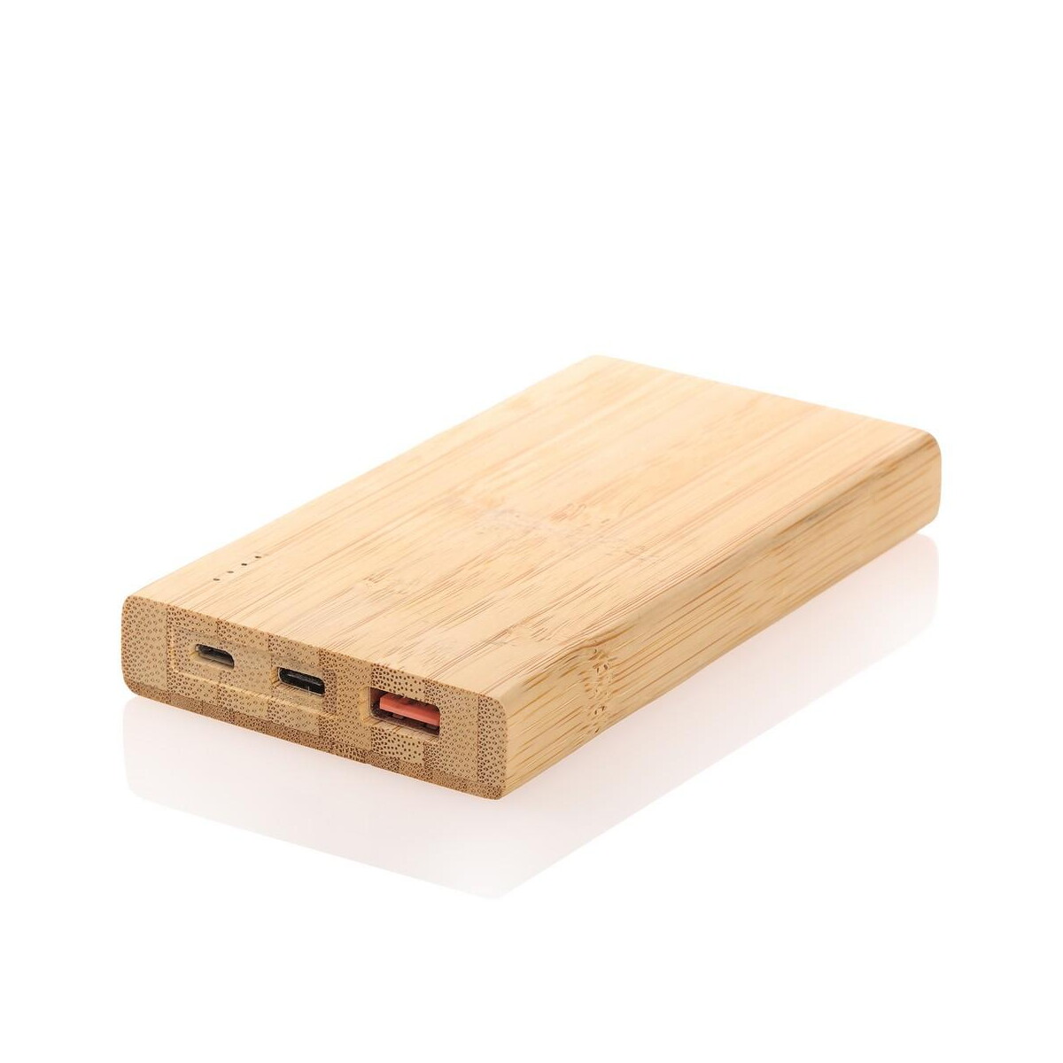 Powerbanki z logo – bambusowy power bank 8000 mah b’right | caroline V0348-17_AAA02 Bambusowy power bank 8000 mAh B'RIGHT | Caroline V0348-17_AAA02