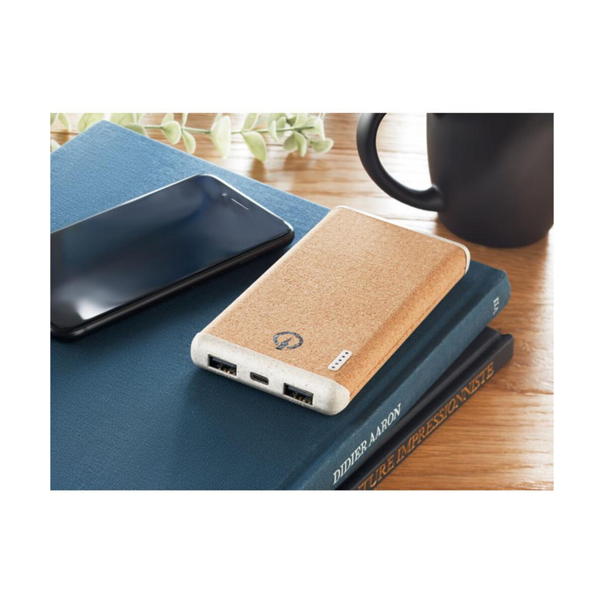 Powerbanki z logo – bezprzew. powerbank 10000mah ralia mo6844-13-ambiant Bezprzew. PowerBank 10000mAh RALIA mo6844-13-ambiant