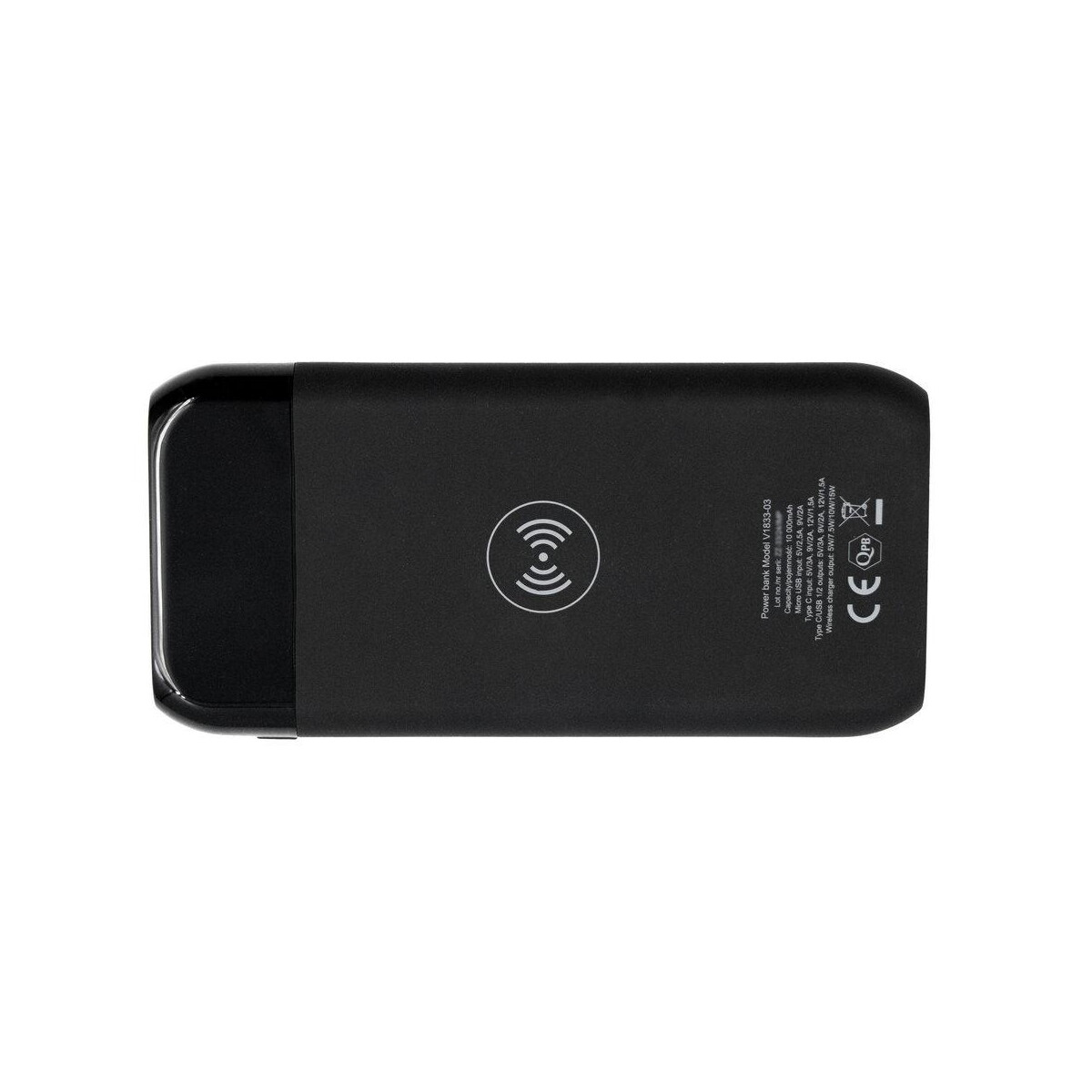 Powerbanki z logo – bezprzewodowy power bank 10000 mah exclusive collection, ładowarka bezprzewodowa 5w-15w | cory V1833-03_IUN01 Bezprzewodowy power bank 10000 mAh Exclusive Collection, ładowarka bezprzewodowa 5W-15W | Cory V1833-03_IUN01