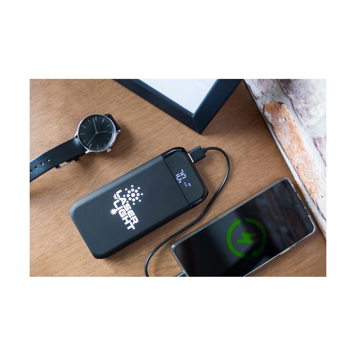 Powerbanki z logo – bezprzewodowy power bank 10000 mah exclusive collection, ładowarka bezprzewodowa 5w-15w | cory V1833_C Bezprzewodowy power bank 10000 mAh Exclusive Collection, ładowarka bezprzewodowa 5W-15W | Cory V1833_C