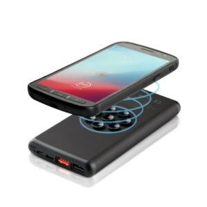 Bezprzewodowy power bank 10000 mAh Mauro Conti z przyssawkami, ładowarka bezprzewodowa 10W | Stef V4833-03_AAA01