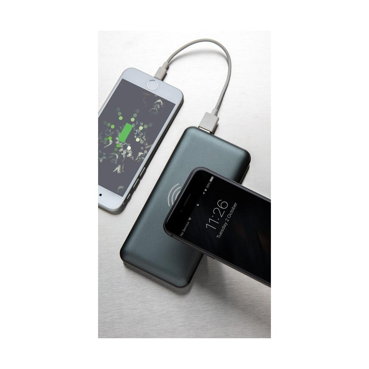 Powerbanki z logo – bezprzewodowy power bank 10000 mah z pd P322.142__M_400 Bezprzewodowy power bank 10000 mAh z PD P322.142__M_400