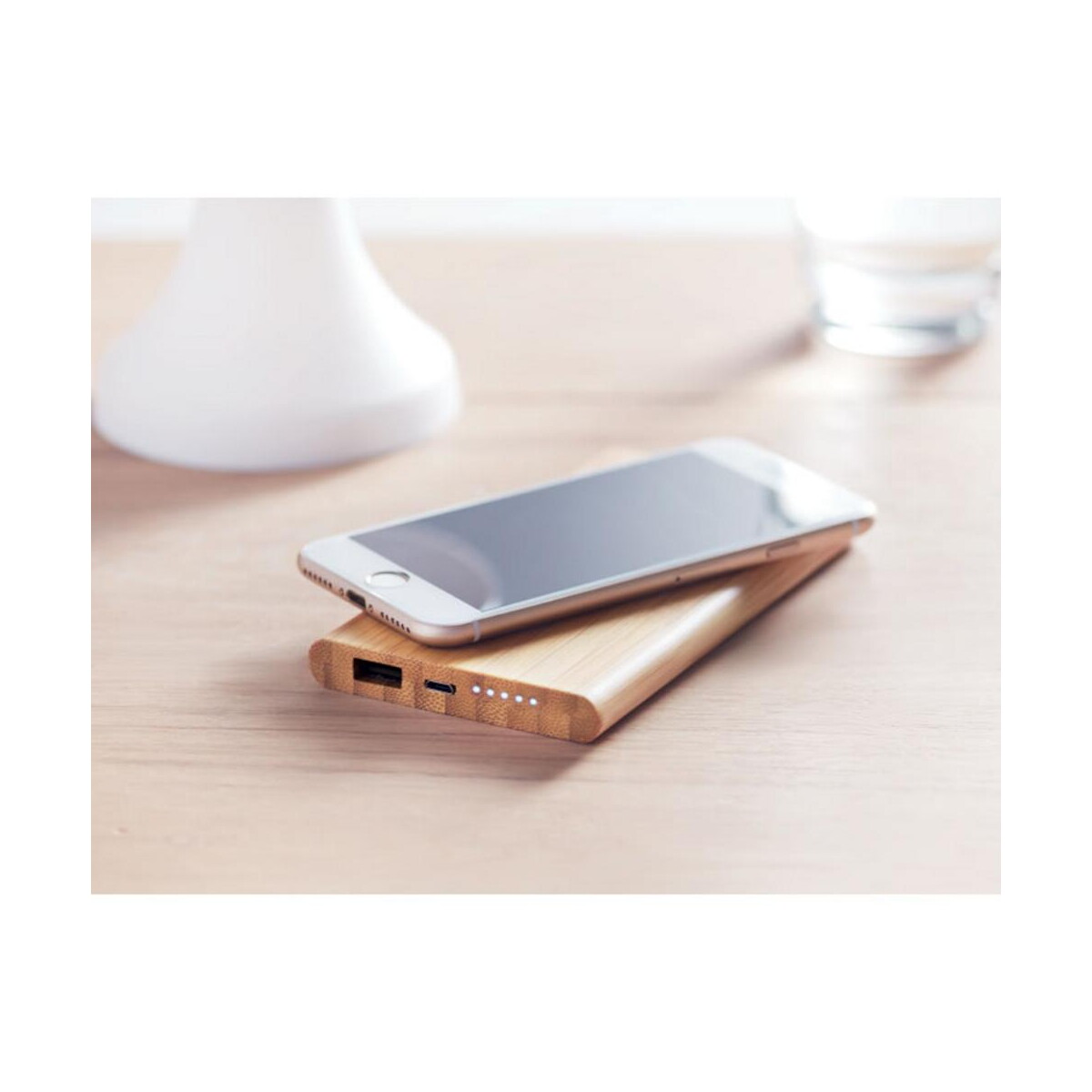 Powerbanki z logo – bezprzewodowy powerbank arena mo9662-40-ambiant Bezprzewodowy powerbank ARENA mo9662-40-ambiant