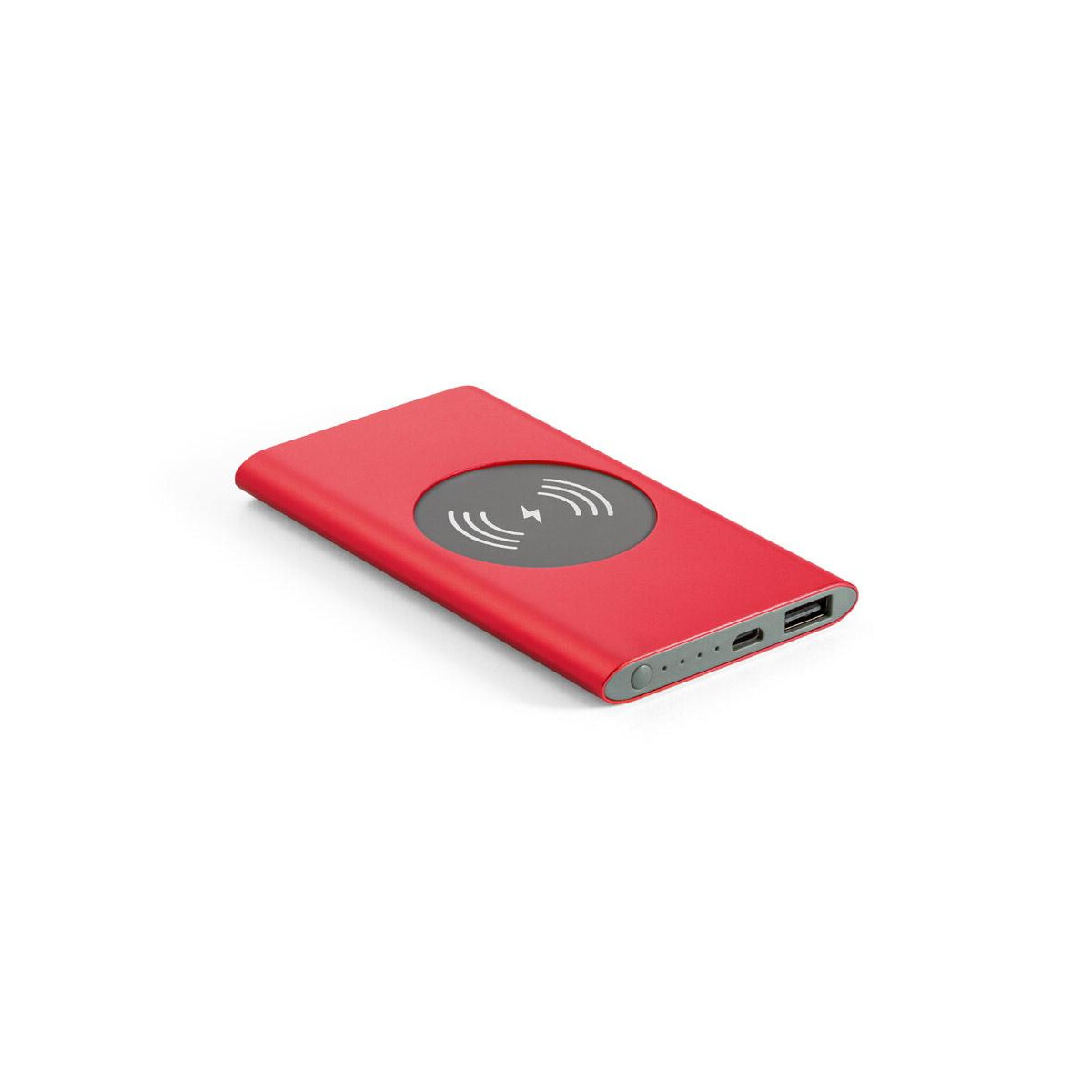 Powerbanki z logo – cassini. power bank 4.000 mah z bezprzewodową ładowarką 5w z aluminium pochodzącego z recyklingu (100% ral) 97078_105 CASSINI. Power bank 4.000 mAh z bezprzewodową ładowarką 5W z aluminium pochodzącego z recyklingu (100% rAL) 97078_105