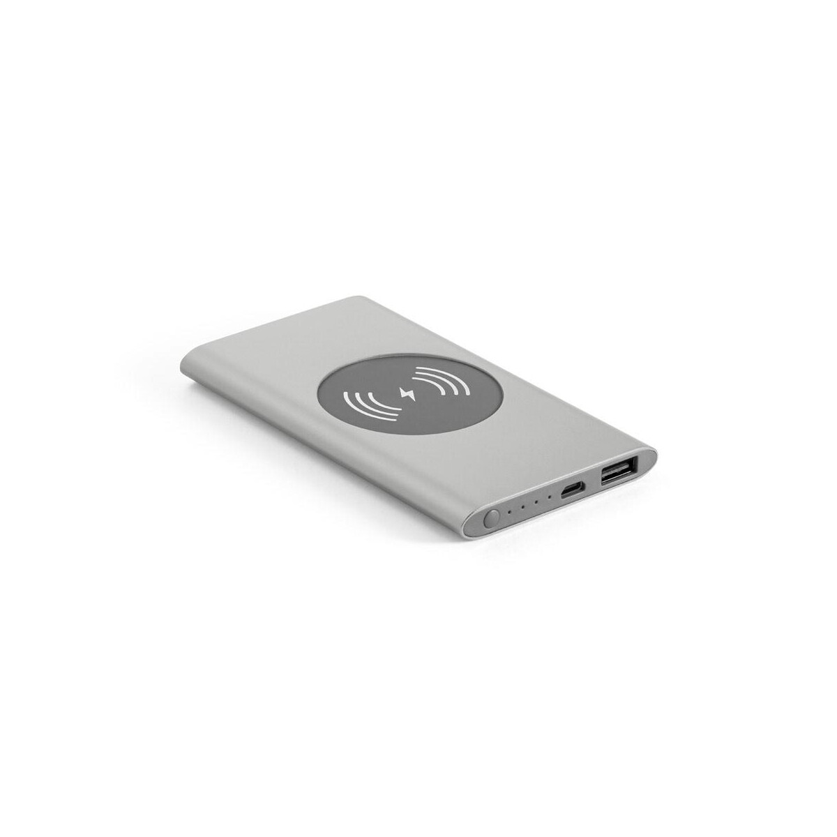 Powerbanki z logo – cassini. power bank 4.000 mah z bezprzewodową ładowarką 5w z aluminium pochodzącego z recyklingu (100% ral) 97078_127 CASSINI. Power bank 4.000 mAh z bezprzewodową ładowarką 5W z aluminium pochodzącego z recyklingu (100% rAL) 97078_127