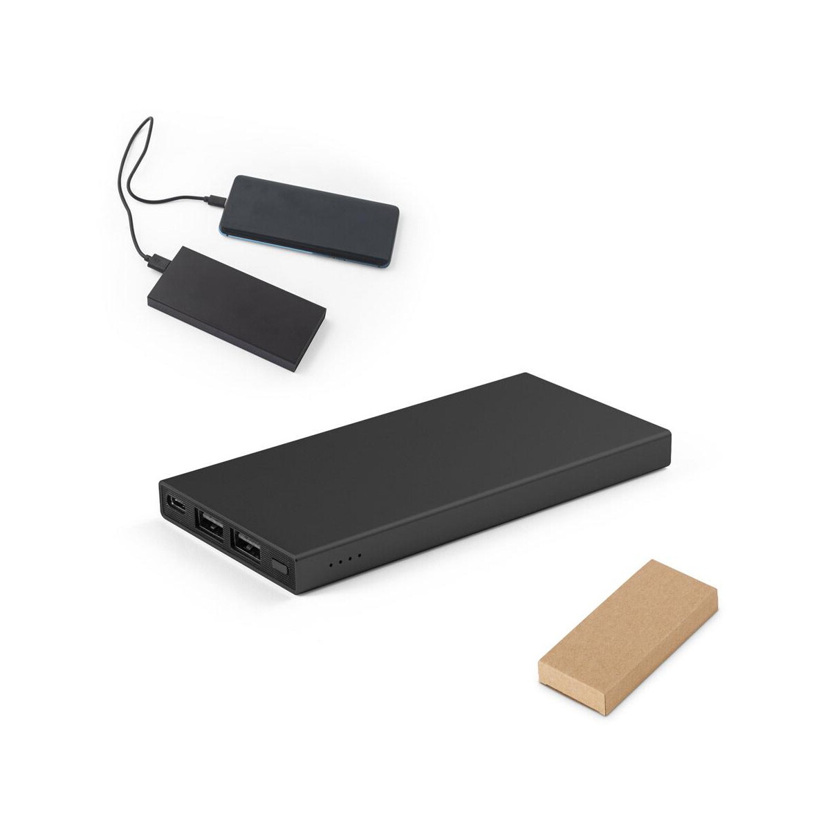 Powerbanki z logo – dorothy 5. power bank 5.000 mah wykonany w aluminium pochodzącego z recyklingu (100% ral 97164_set DOROTHY 5. Power bank 5.000 mAh wykonany w aluminium pochodzącego z recyklingu (100% rAL 97164_set