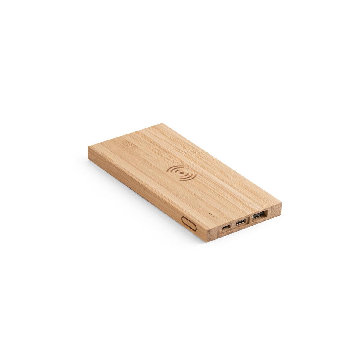 Powerbanki z logo – fitch. power bank 5.000 mah z bezprzewodową ładowarką 5w z bambusową 97909_160 FITCH. Power bank 5.000 mAh z bezprzewodową ładowarką 5W z bambusową 97909_160
