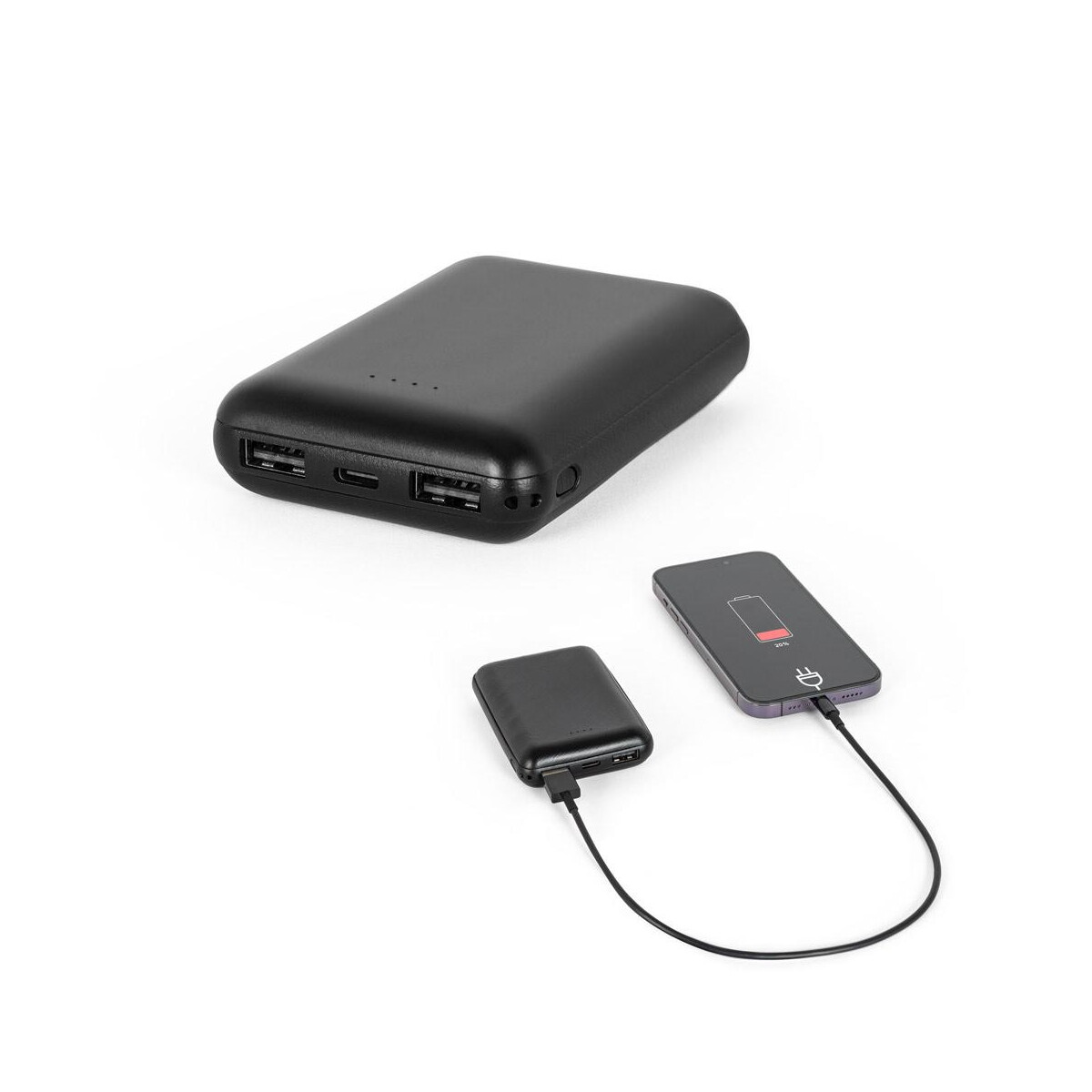 Powerbanki z logo – leakey 8. power bank 8.000 mah w abs pochodzącego z recyklingu (100% rabs) 97197_set LEAKEY 8. Power bank 8.000 mAh w ABS pochodzącego z recyklingu (100% rABS) 97197_set