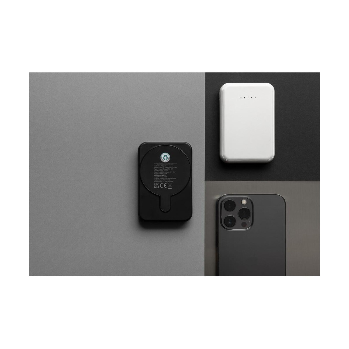 Powerbanki z logo – magnetyczny bezprzewodowy power bank 5000 mah, 5w stellar P322.5903__M_400 Magnetyczny bezprzewodowy power bank 5000 mAh, 5W Stellar P322.5903__M_400