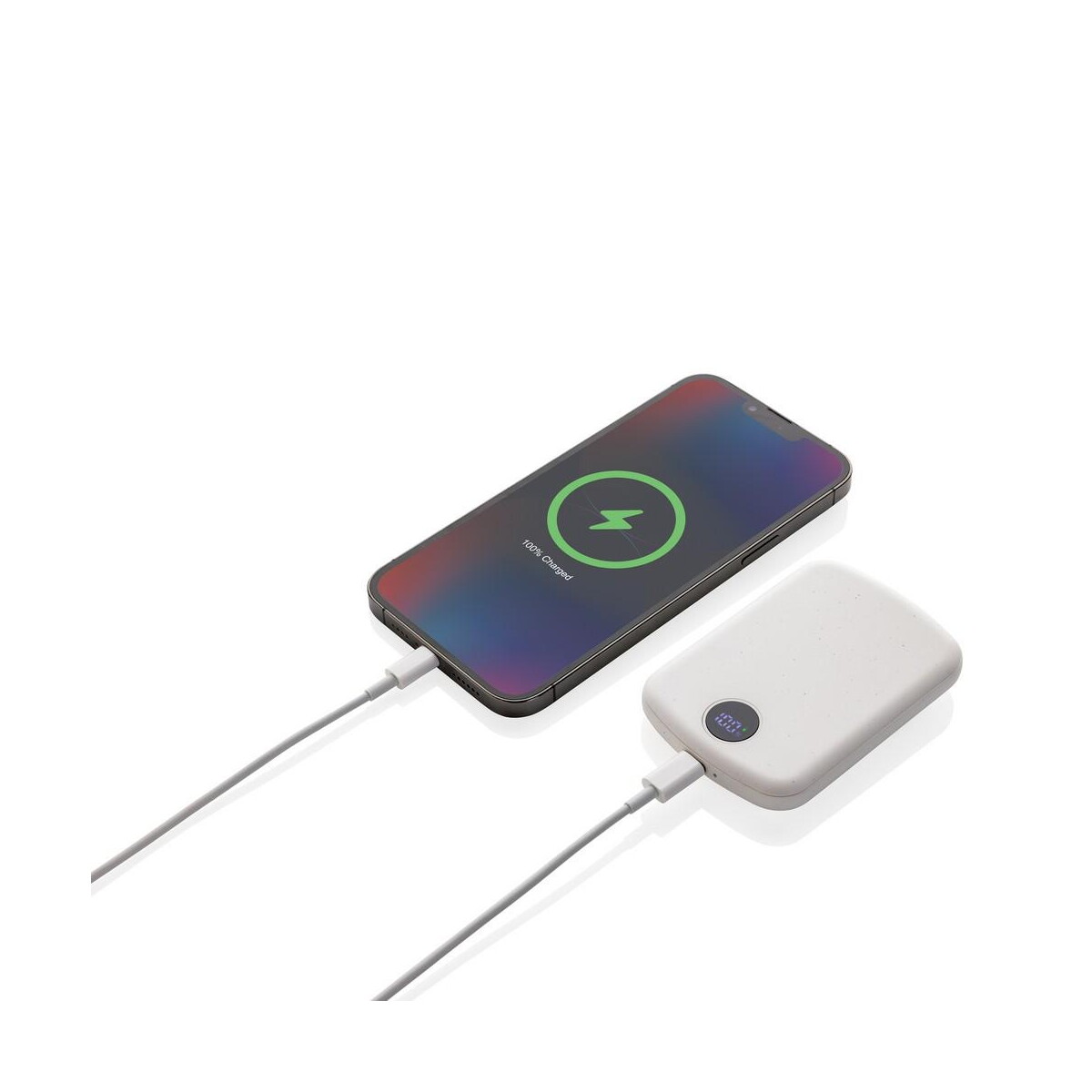 Powerbanki z logo – magnetyczny bezprzewodowy power bank 5000 mah magboost P322.413__B_3 Magnetyczny bezprzewodowy power bank 5000 mAh MagBoost P322.413__B_3