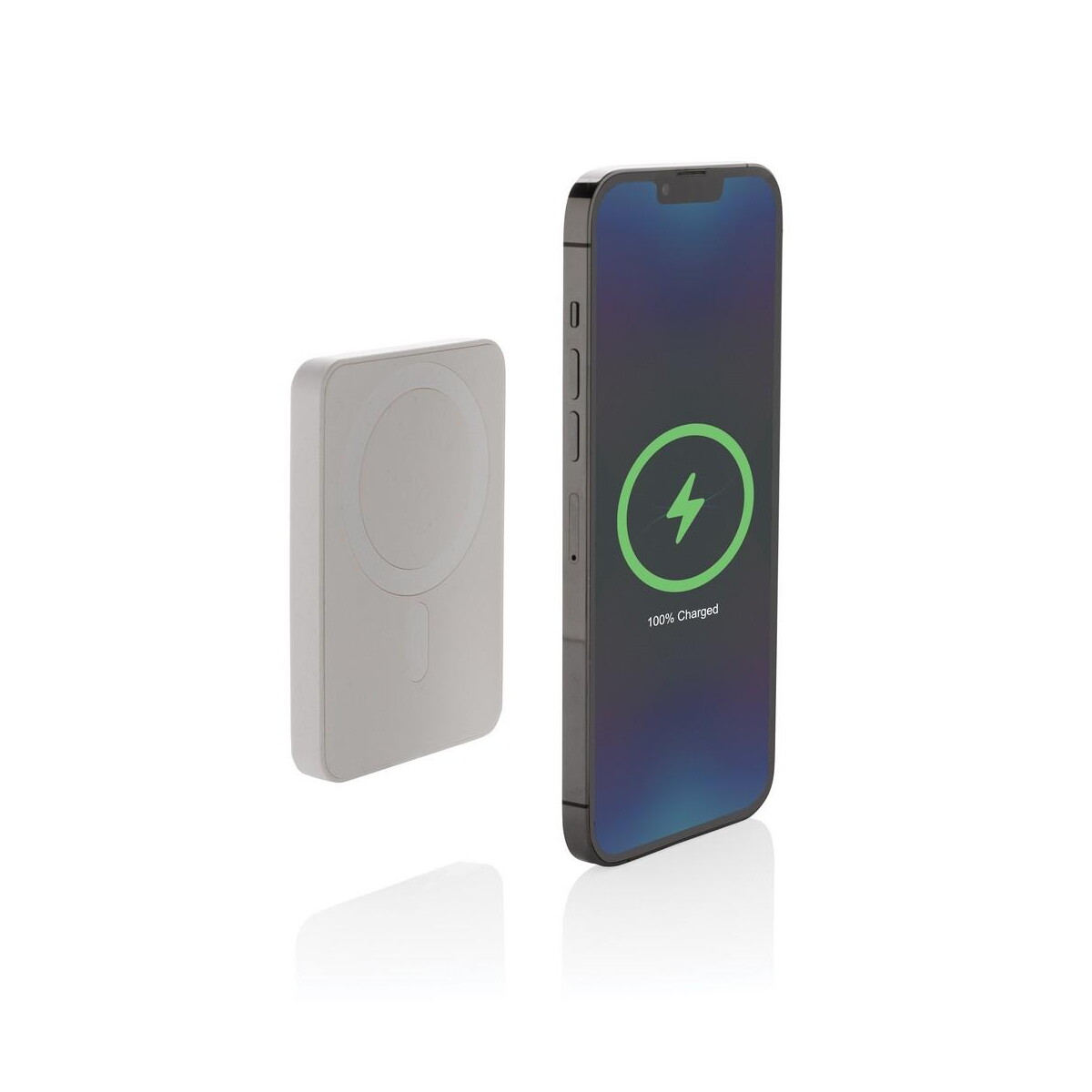 Powerbanki z logo – magnetyczny bezprzewodowy power bank 5000 mah magnetix P322.403__B_2 Magnetyczny bezprzewodowy power bank 5000 mAh Magnetix P322.403__B_2