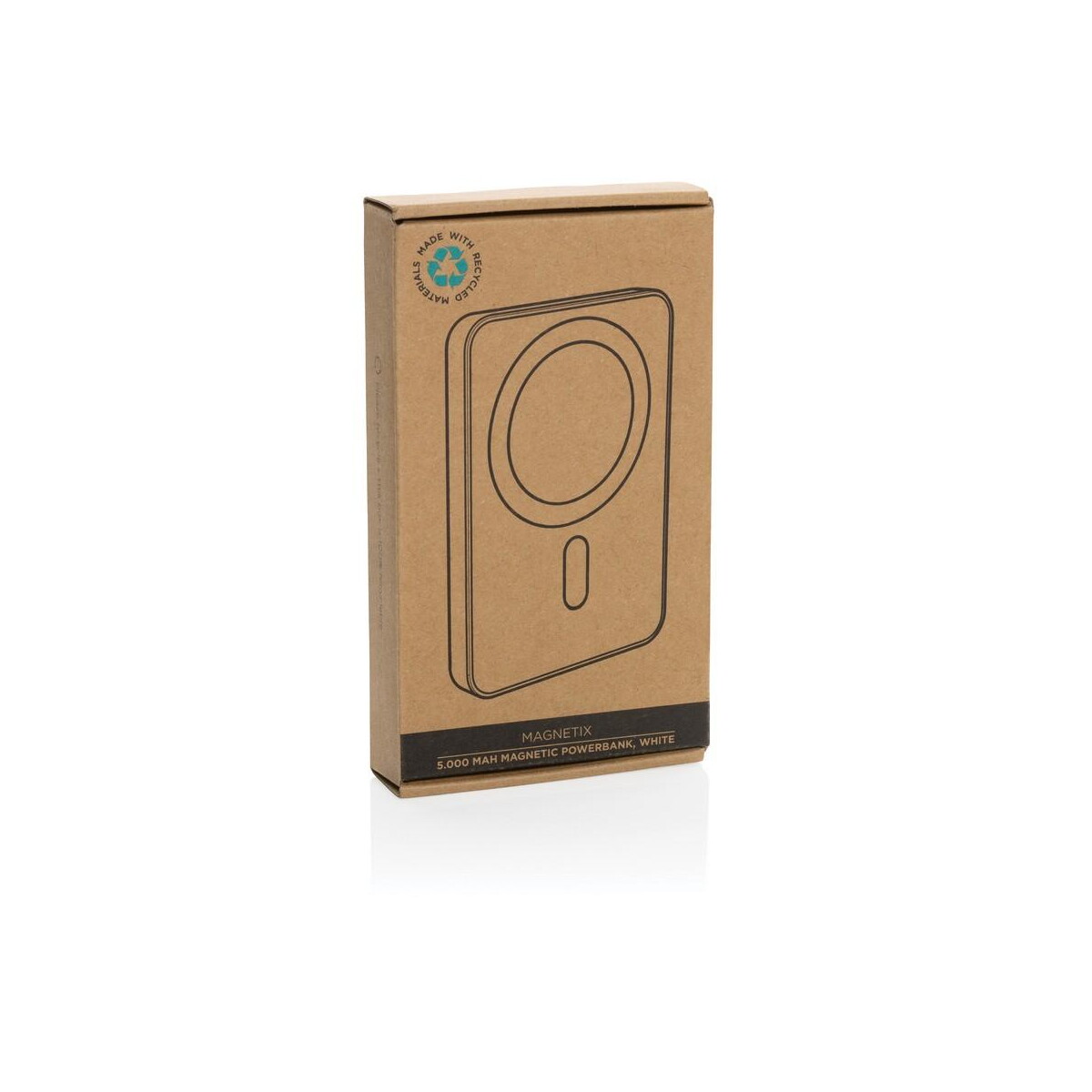 Powerbanki z logo – magnetyczny bezprzewodowy power bank 5000 mah magnetix P322.403__P_501 Magnetyczny bezprzewodowy power bank 5000 mAh Magnetix P322.403__P_501