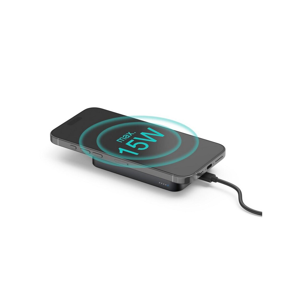 Powerbanki z logo – magnetyczny power bank 10000 mah hama VH037-03_AAA02 Magnetyczny power bank 10000 mAh Hama VH037-03_AAA02