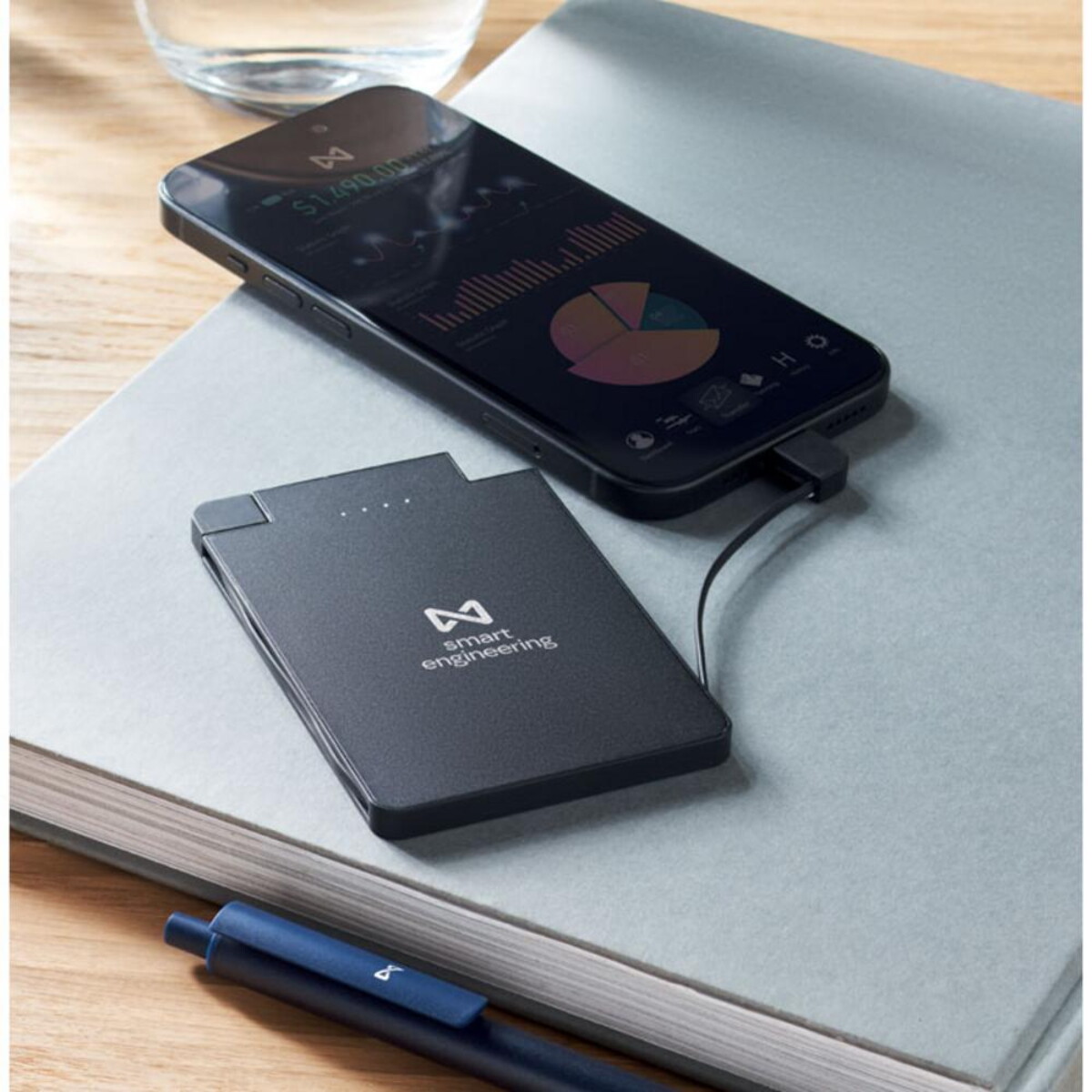 Powerbanki z logo – magnetyczny power bank 2500 mah slimpo mo2510-03-print Magnetyczny power bank 2500 mAh SLIMPO mo2510-03-print