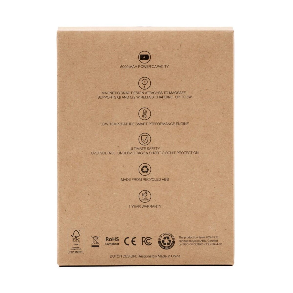 Powerbanki z logo – magnetyczny power bank 5000 mah brandcharger powercharge air VB188-02_PBK01 Magnetyczny power bank 5000 mAh BrandCharger Powercharge Air VB188-02_PBK01