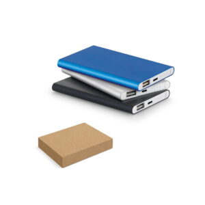 MARCET. Power bank slim 4'000 mAh z aluminium z recyklingu (100% rAL) i ABS z recyklingu (100% rABS) 97344_set