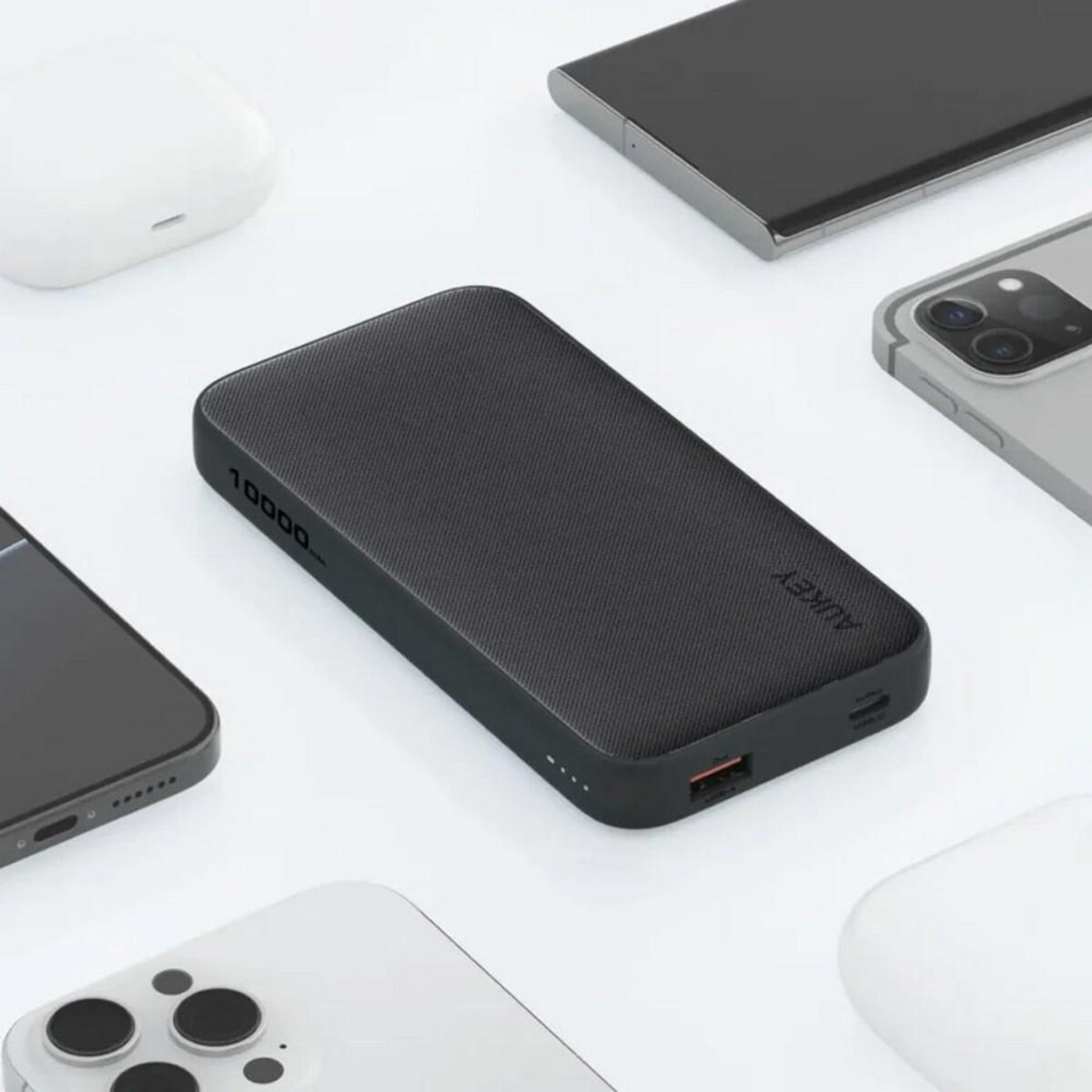 Powerbanki z logo – power bank 10000 mah aukey VAM13-03_ATM01 Power bank 10000 mAh Aukey VAM13-03_ATM01