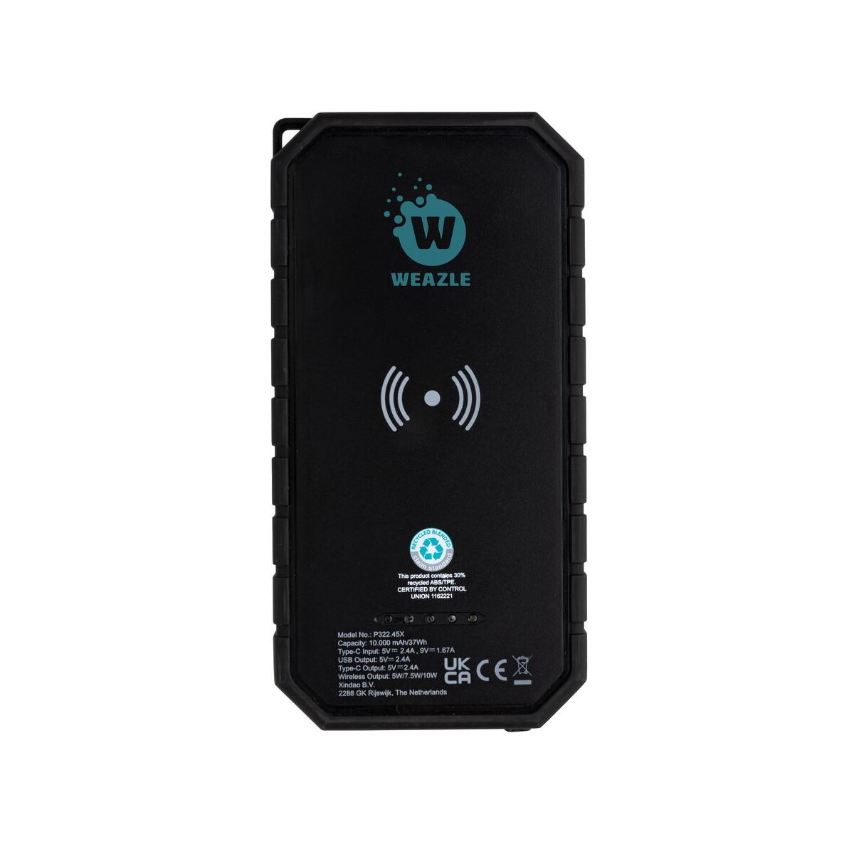 Powerbanki z logo – power bank 10000 mah, ładowarka słoneczna P322.451__D_100 Power bank 10000 mAh, ładowarka słoneczna P322.451__D_100