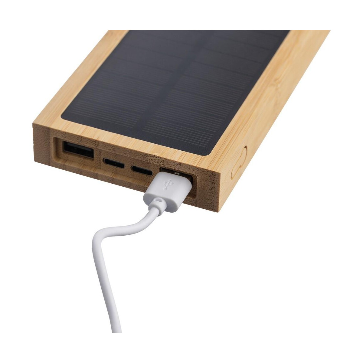 Powerbanki z logo – power bank 10000 mah z ładowarką słoneczną VA276-16_AAA02 Power bank 10000 mAh z ładowarką słoneczną VA276-16_AAA02