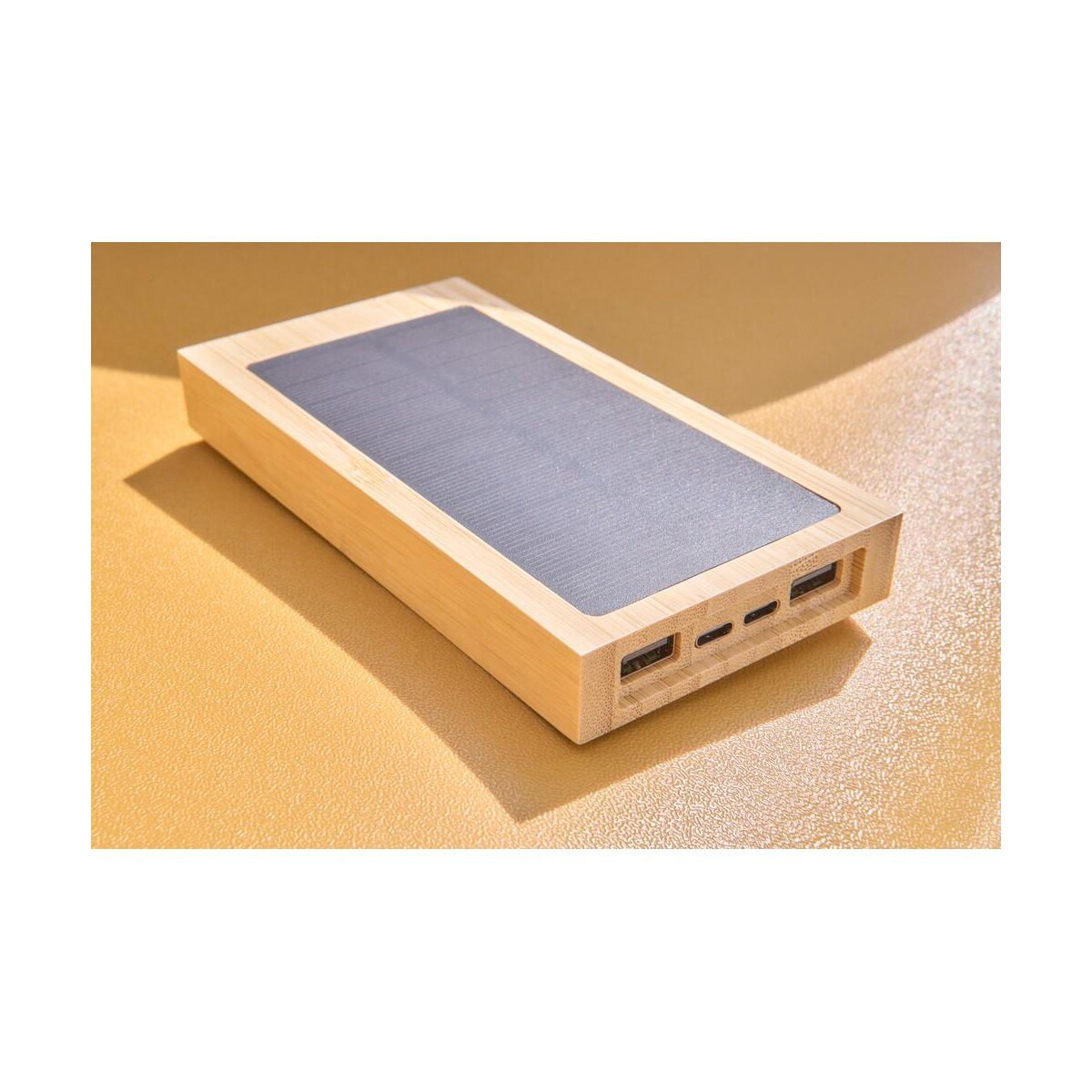 Powerbanki z logo – power bank 10000 mah z ładowarką słoneczną VA276-16_ATM02 Power bank 10000 mAh z ładowarką słoneczną VA276-16_ATM02