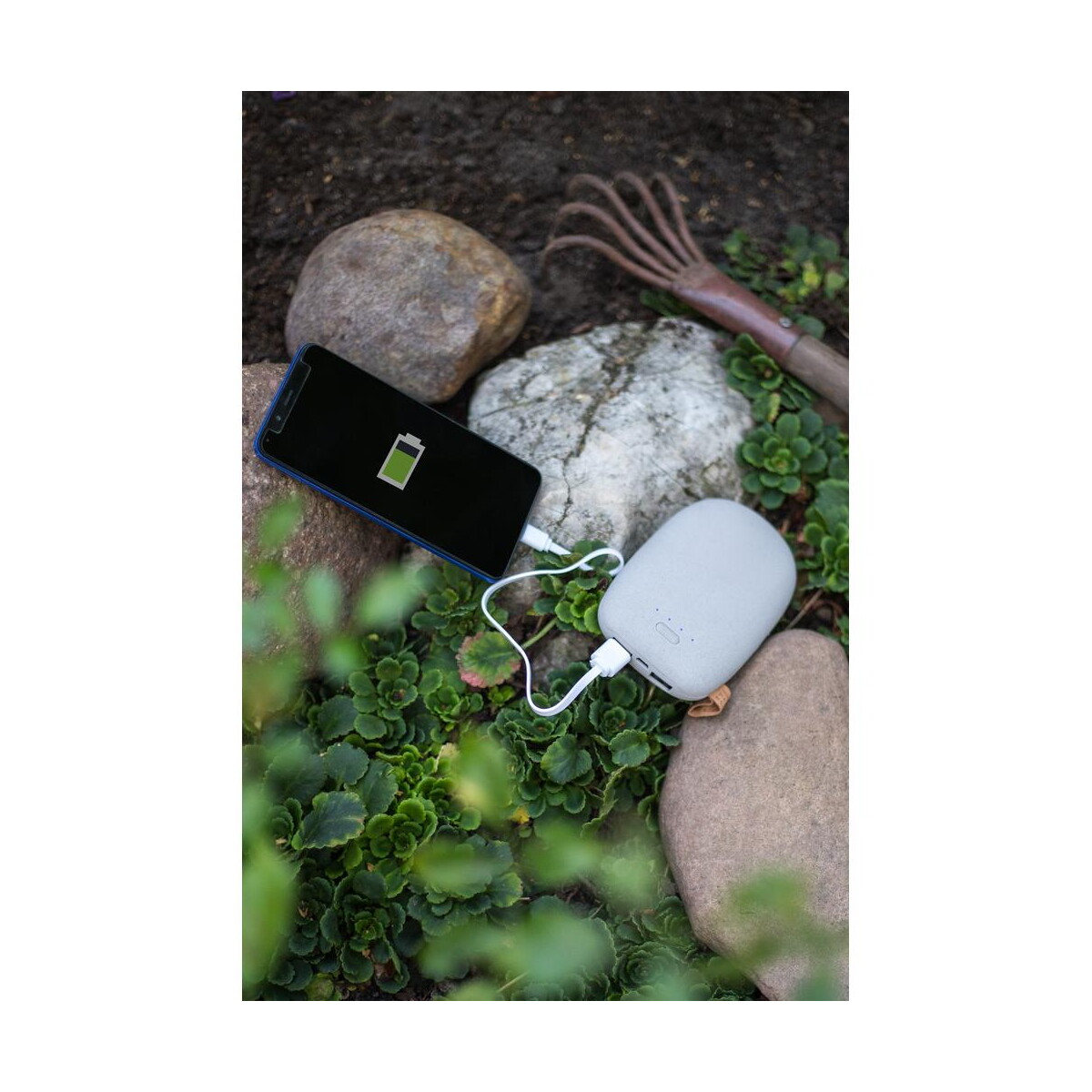 Powerbanki z logo – power bank 10400 mah air gifts „kamień” | carol V3383_C Power bank 10400 mAh Air Gifts