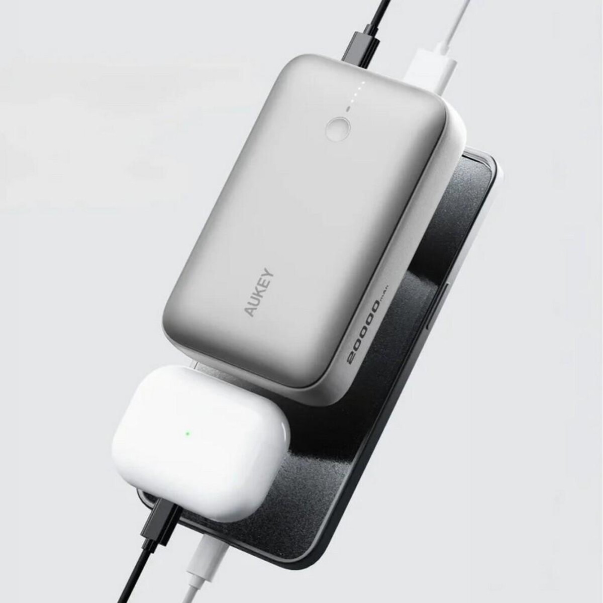 Powerbanki z logo – power bank 20000 mah aukey VAM14-32_ATM01 Power bank 20000 mAh Aukey VAM14-32_ATM01
