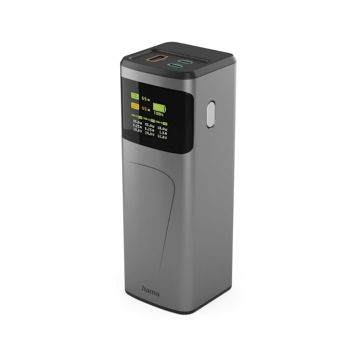 Powerbanki z logo – power bank 20000 mah hama high power 65w VH028-15_AAA01 Power bank 20000 mAh Hama High Power 65W VH028-15_AAA01