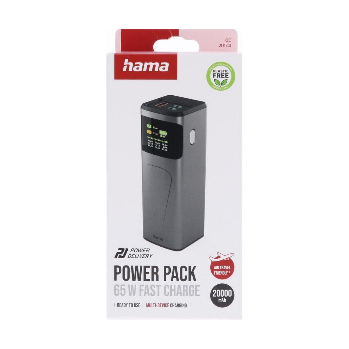 Powerbanki z logo – power bank 20000 mah hama high power 65w VH028-15_PFT01 Power bank 20000 mAh Hama High Power 65W VH028-15_PFT01