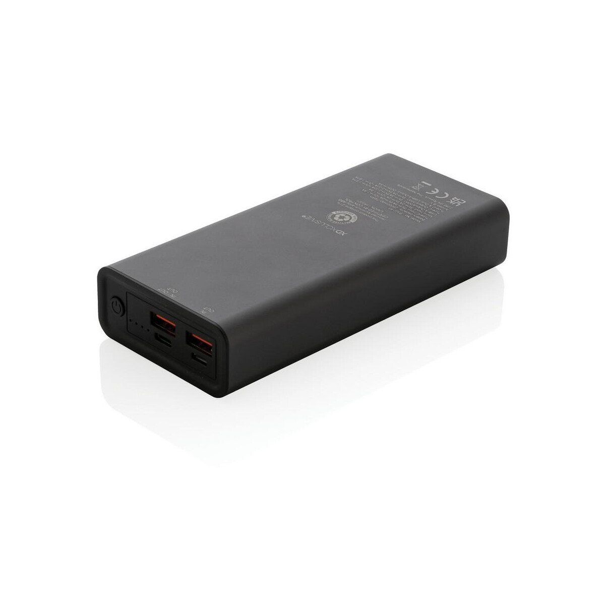 Powerbanki z logo – power bank 20000 mah terra, aluminium z recyklingu P322.632__B_2 Power bank 20000 mAh Terra, aluminium z recyklingu P322.632__B_2