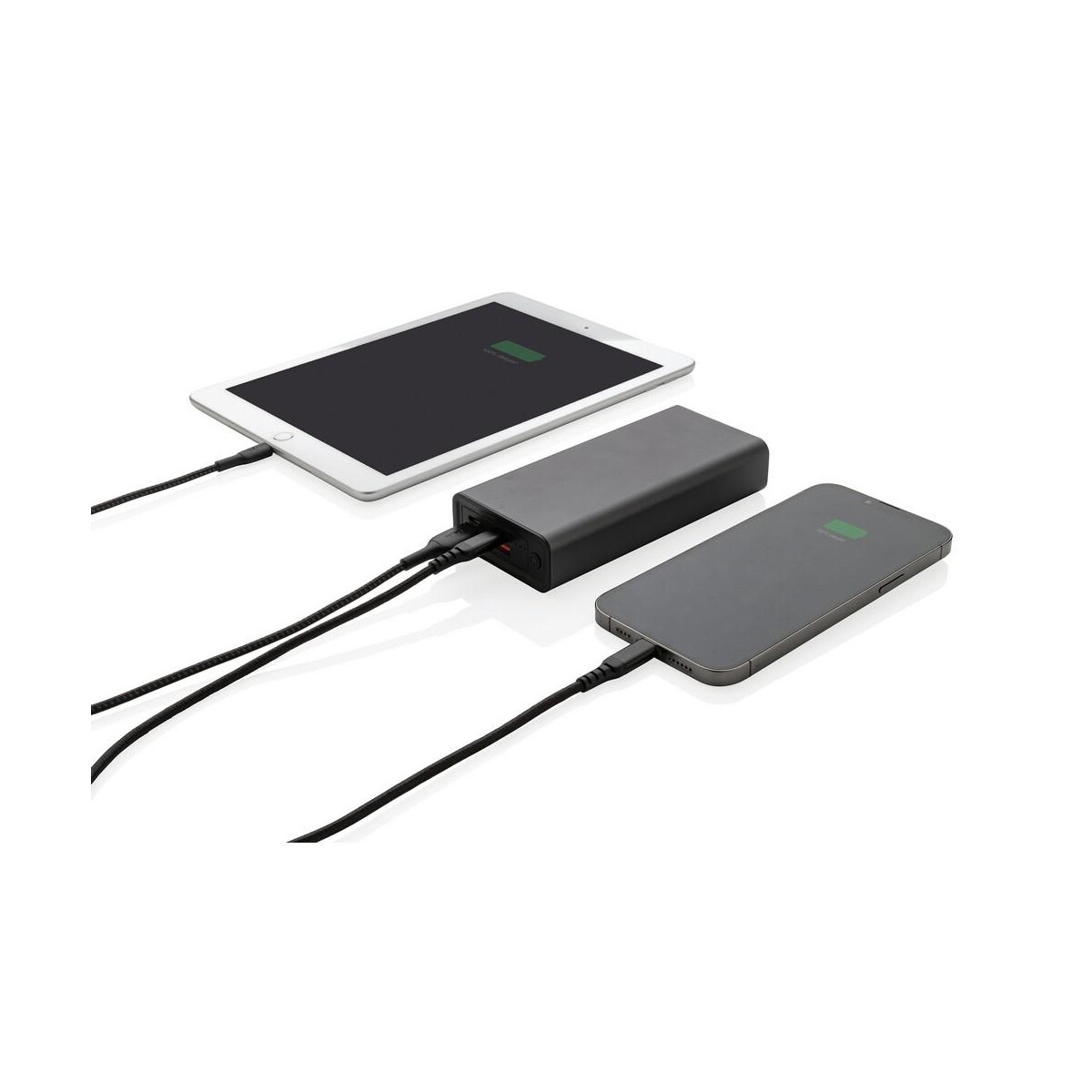 Powerbanki z logo – power bank 20000 mah terra, aluminium z recyklingu P322.632__B_3 Power bank 20000 mAh Terra, aluminium z recyklingu P322.632__B_3