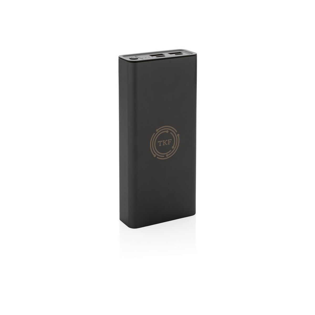 Powerbanki z logo – power bank 20000 mah terra, aluminium z recyklingu P322.632__D_100 Power bank 20000 mAh Terra, aluminium z recyklingu P322.632__D_100