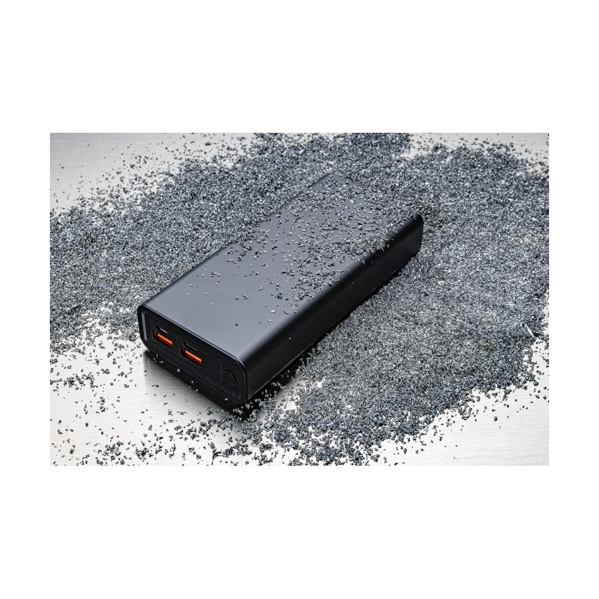 Powerbanki z logo – power bank 20000 mah terra, aluminium z recyklingu P322.632__M_401 Power bank 20000 mAh Terra, aluminium z recyklingu P322.632__M_401