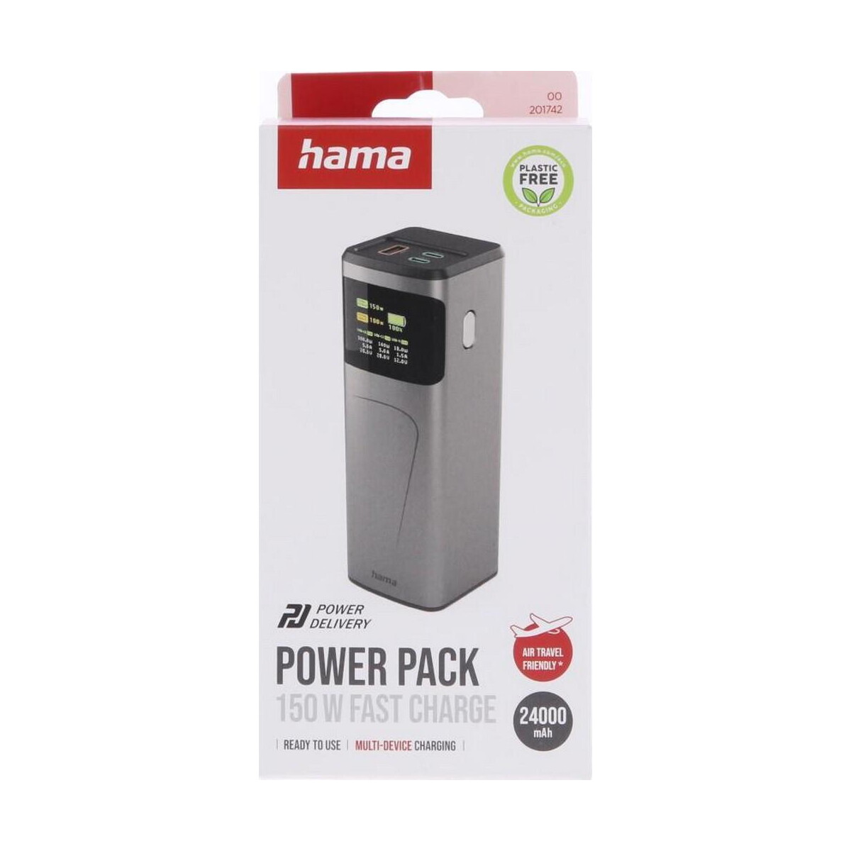 Powerbanki z logo – power bank 24000 mah hama high power 150w VH029-15_PFT01 Power bank 24000 mAh Hama High Power 150W VH029-15_PFT01