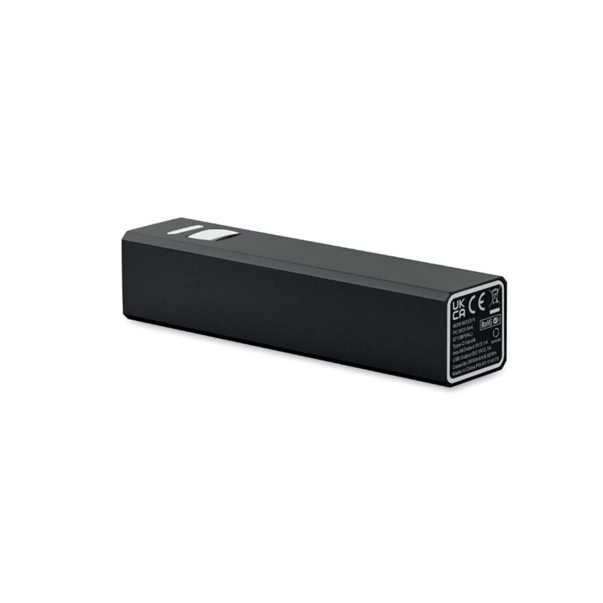 Powerbanki z logo – power bank 2600 mah poweraluc mo2374-03-open Power bank 2600 mAh POWERALUC mo2374-03-open