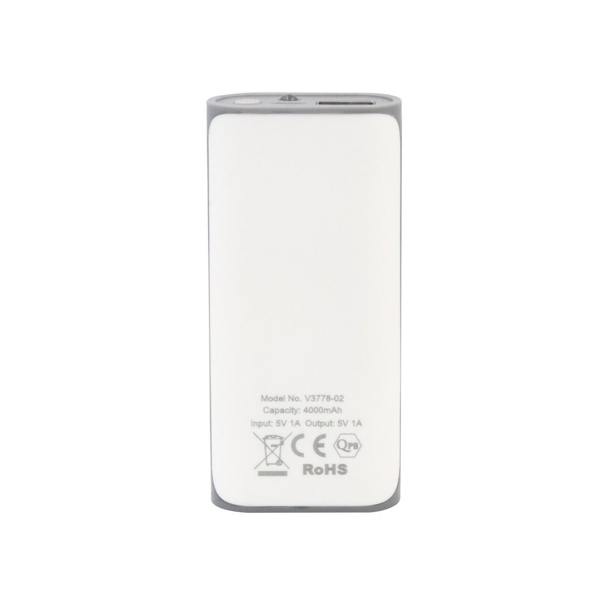 Powerbanki z logo – power bank 4000 mah | birch V3778-02_IBK01 Power bank 4000 mAh | Birch V3778-02_IBK01