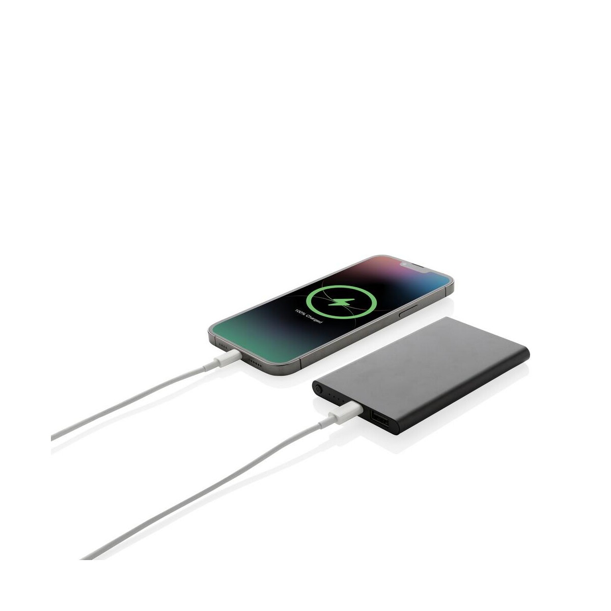 Powerbanki z logo – power bank 4000 mah z aluminium z recyklingu P322.421__B_2 Power bank 4000 mAh z aluminium z recyklingu P322.421__B_2