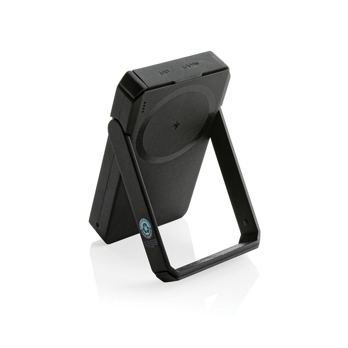 Powerbanki z logo – power bank 5000 mah skywave, ładowarka bezprzewodowa 10w P322.361__B_2 Power bank 5000 mAh Skywave, ładowarka bezprzewodowa 10W P322.361__B_2