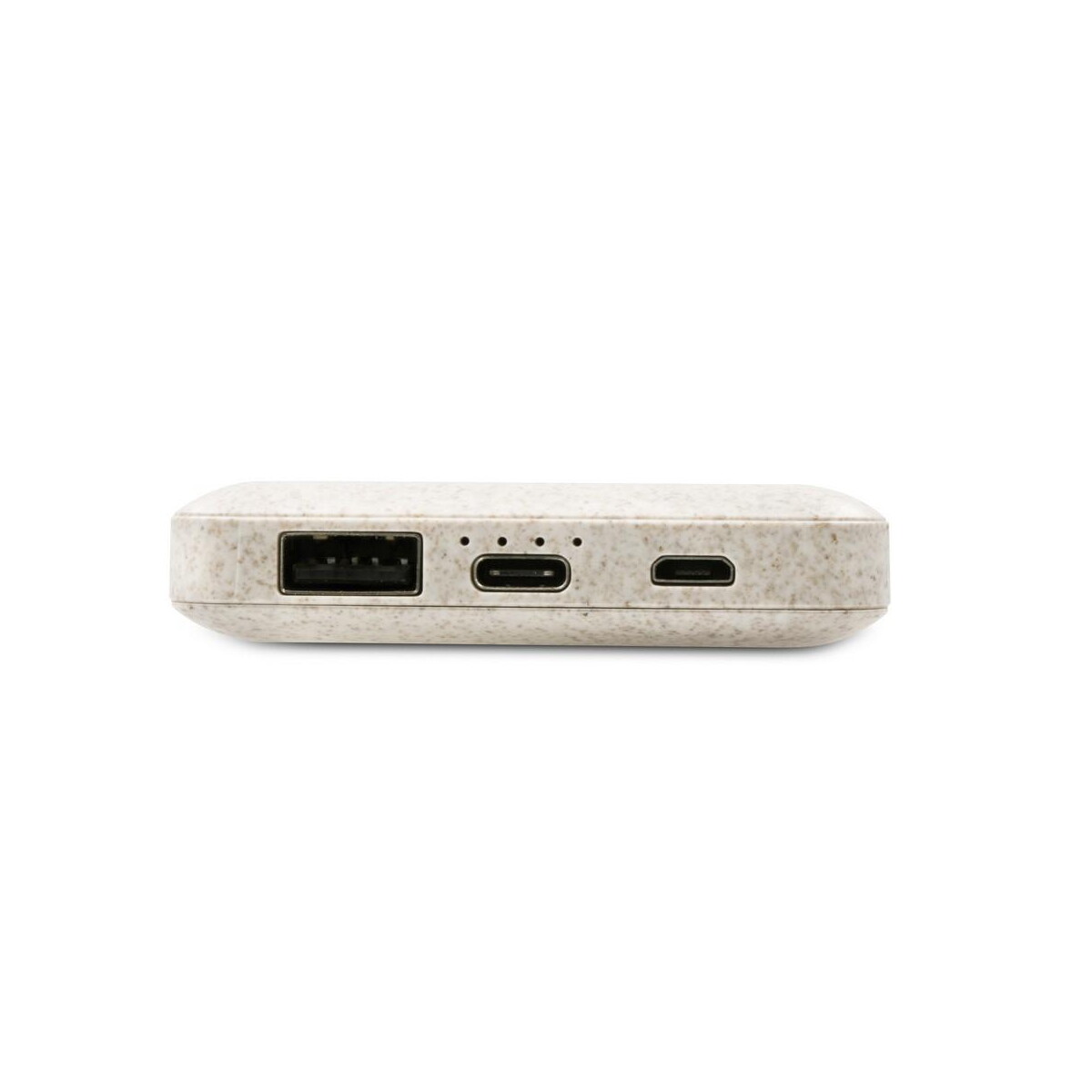 Powerbanki z logo – power bank 8000 mah ze słomy pszenicznej | jenkins V0725-00_AAB01 Power bank 8000 mAh ze słomy pszenicznej | Jenkins V0725-00_AAB01