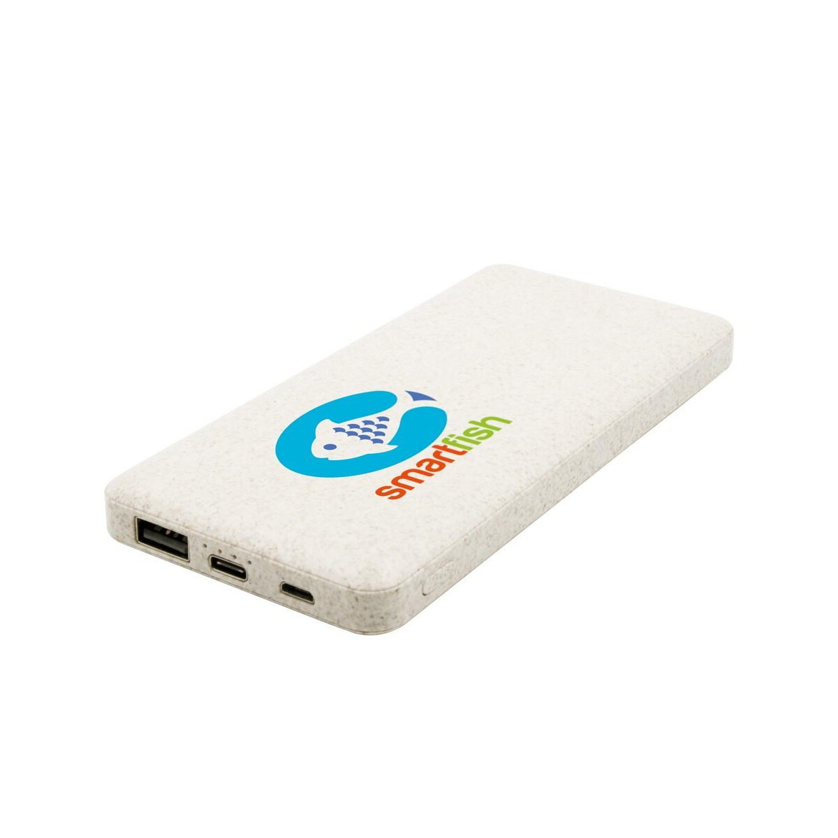 Powerbanki z logo – power bank 8000 mah ze słomy pszenicznej | jenkins V0725-00_ILG01 Power bank 8000 mAh ze słomy pszenicznej | Jenkins V0725-00_ILG01